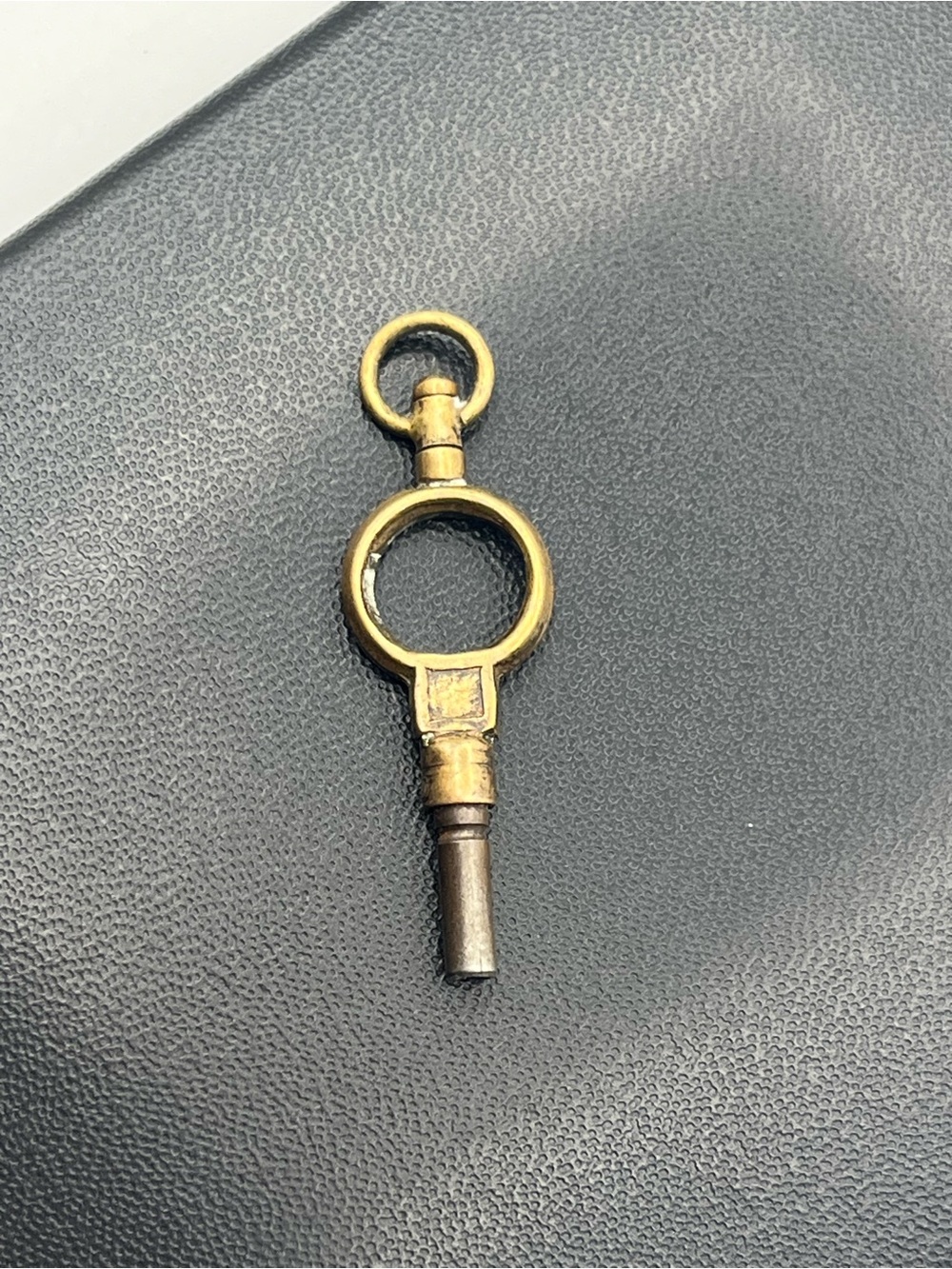 Victorian gold & silver tone size 6 vintage pocket watch winding key antique - Picture 7 of 14